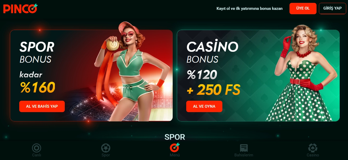 Pinco Casino güncel giriş adımları