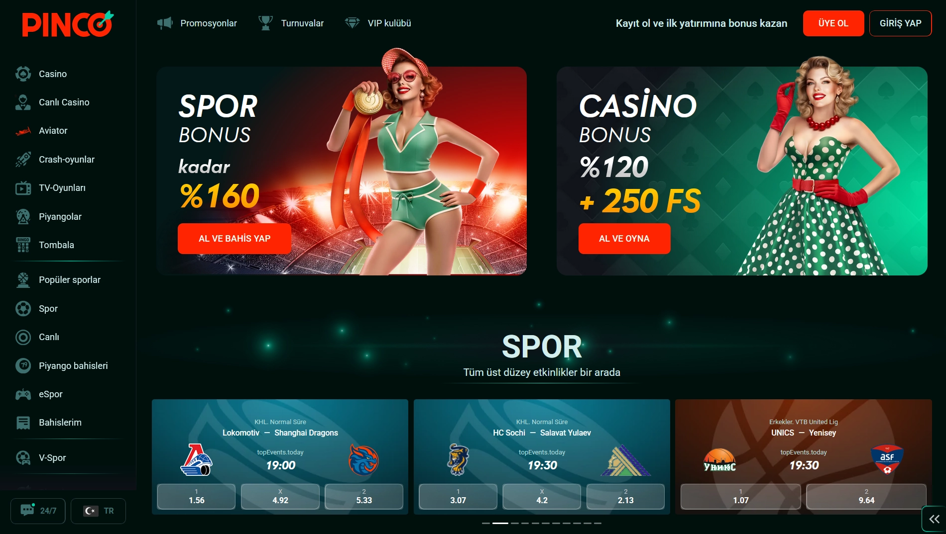 İlk Yatırıma Özel Hoş Geldin Bonusu